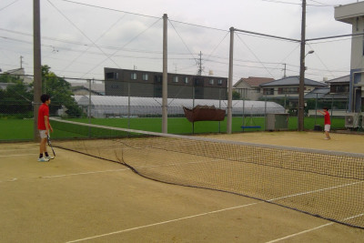 tennis 試合風景