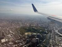 大阪城上空です